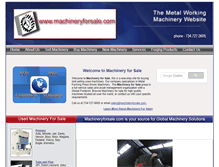 Tablet Screenshot of machineryforsale.com